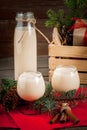 Traditional Christmas cocktail - Irish Cream or Cola de mono Royalty Free Stock Photo