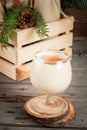 Traditional Christmas cocktail - Irish Cream, Cola de mono Royalty Free Stock Photo