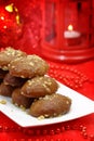 Traditional Christmas dessert Royalty Free Stock Photo