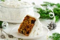 Traditional Christmas fruit cake