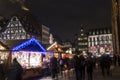 Traditional Christmas market in Strasbourg, France Royalty Free Stock Photo