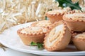 Traditional christmas mince pies Royalty Free Stock Photo