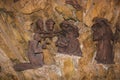 Traditional christmas nativity scene in the Saint Francis monastery of Greccio, Lazio, Italy Royalty Free Stock Photo