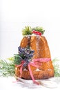 Traditional Christmas Panettone Pandoro cake