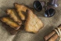 Traditional Christmas spiced cookies Royalty Free Stock Photo