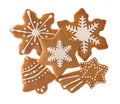 Traditional christmas sweet food gingerbread cookies