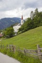 A traditional church in the alpine village of Doelsach, Austria Royalty Free Stock Photo