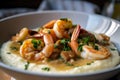 Traditional and Classic Shrimp and Grits with a Buttery Gravy