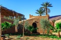 Traditional clay houses, berber village In Atlas mountains, Moro Royalty Free Stock Photo