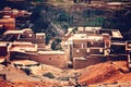 Traditional clay houses, berber village In Atlas mountains Royalty Free Stock Photo