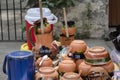 Traditional clay jugs. Oaxaca, Mexico