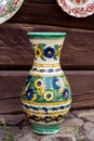 Traditional clay pot, hand painted Royalty Free Stock Photo