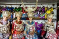 Traditional clothes on mannequins in the clothes shops of Xijiang Qianhu Miao Village One Thousand Household Miao Village , in