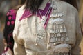 Traditional clothes and silver jewelery of Muser hill tribe Royalty Free Stock Photo