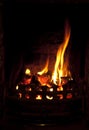 Traditional coal fire Royalty Free Stock Photo