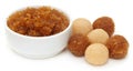 Traditional coconut laddu of Southeast Asia