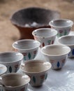 Traditional coffee cups in Ethiopia