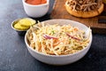 Traditional cole slaw salad, side dish for pulled pork sandwich Royalty Free Stock Photo