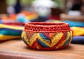 Traditional Colombian basket crafts. Handmade. AI generated