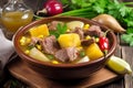 Traditional Colombian Sancocho with beef - Gastronomy of Colombia