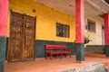 Traditional colonial architecture in Vilcabamba Ecuador