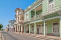 Traditional colonial style buildings located on main street Royalty Free Stock Photo