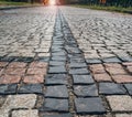 Traditional color stone pavement Royalty Free Stock Photo