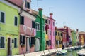 Traditional colored houses in Burano