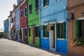 Traditional colored houses in Burano