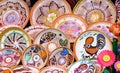 Ceramic. Traditional colored pottery - Horezu, Romania