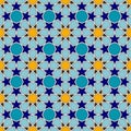 Traditional colorful arabic seamless pattern