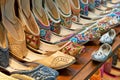 Traditional colorful Arabic slippers