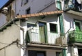 Traditional and colorful basque houses in the old town of Hondarribia