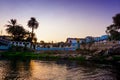 Nubian village caught in the sunset Royalty Free Stock Photo