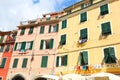 Traditional colorful buildings at Vernazza village Cinque Terre Italy Royalty Free Stock Photo