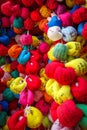 Traditional colorful Emas prayer balls, Kyoto, Japan