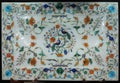 Traditional colorful floral marble tabletops for sale, Agra