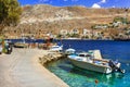 Traditional colorful Greece - picturesque Simi Symi island in Dodecanese