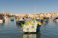 Traditional Maltese fishing boats - Luzzu