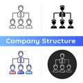 Traditional company structure icon Royalty Free Stock Photo