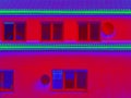 Traditional concrete building in amazing thermography colors