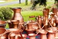 Traditional copper pots