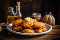 Traditional Corn Fritters exquisitely prepared