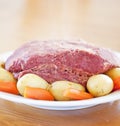Traditional Corned Beef Dinner Royalty Free Stock Photo