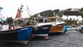 Traditional Cornish fishing boats on the beach at Cadgwith Royalty Free Stock Photo