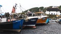 Traditional Cornish fishing boats on the beach at Cadgwith