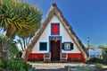 Cottage in Santana Madeira, Portugal Royalty Free Stock Photo