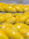 Traditional Cozonac or Kozunak, Pasqua, Choreg ready to bake. It is a type of Stollen or sweet leavened bread prepared for Easter Royalty Free Stock Photo