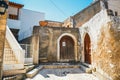 Traditional creten village Margarites, Crete, Greece Royalty Free Stock Photo