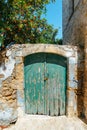 Traditional creten village Margarites, Crete, Greece Royalty Free Stock Photo